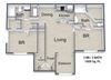Sawyer Estates_2 Bedroom Floor Plan